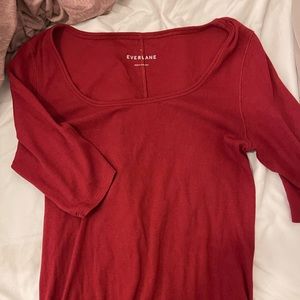 Everlane elbow sleeve size large top
